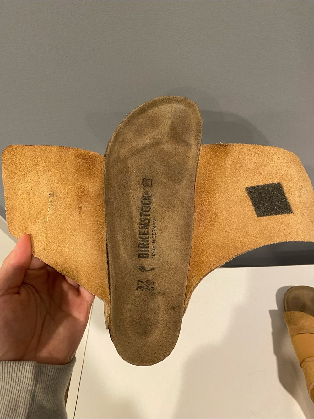 Birkenstock Kyoto Suede Sandal in Clay - Picture 5 of 9